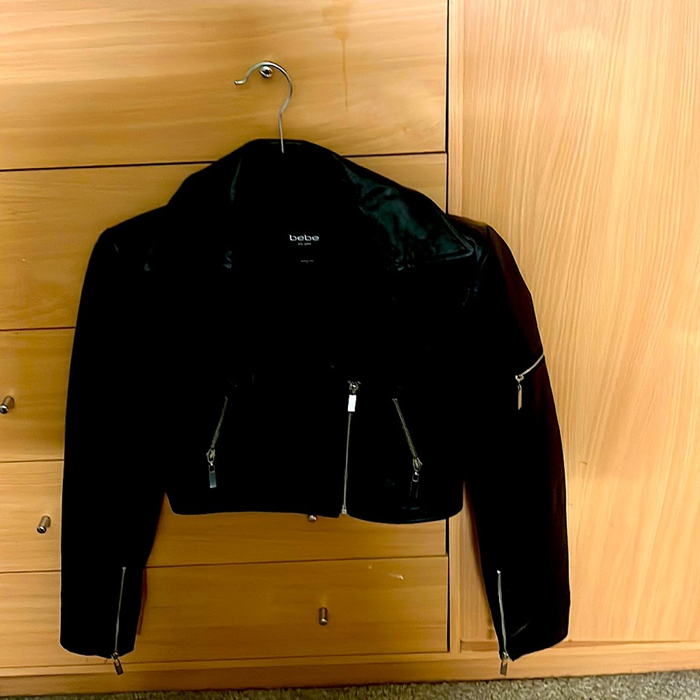 Bebe Leather Biker Jacket